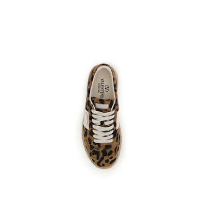 Valentino Garavani Multicolor Calf Leather Bos Taurus Low Top Sneakers