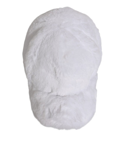 Dolce & Gabbana White Modacrylic Rapper Men Baseball Capello Hat