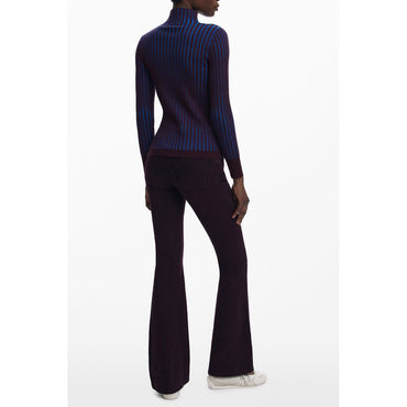 Desigual Brown Polyester Sweater