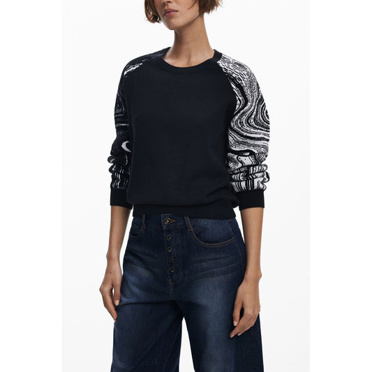 Desigual Black Polyester Sweater