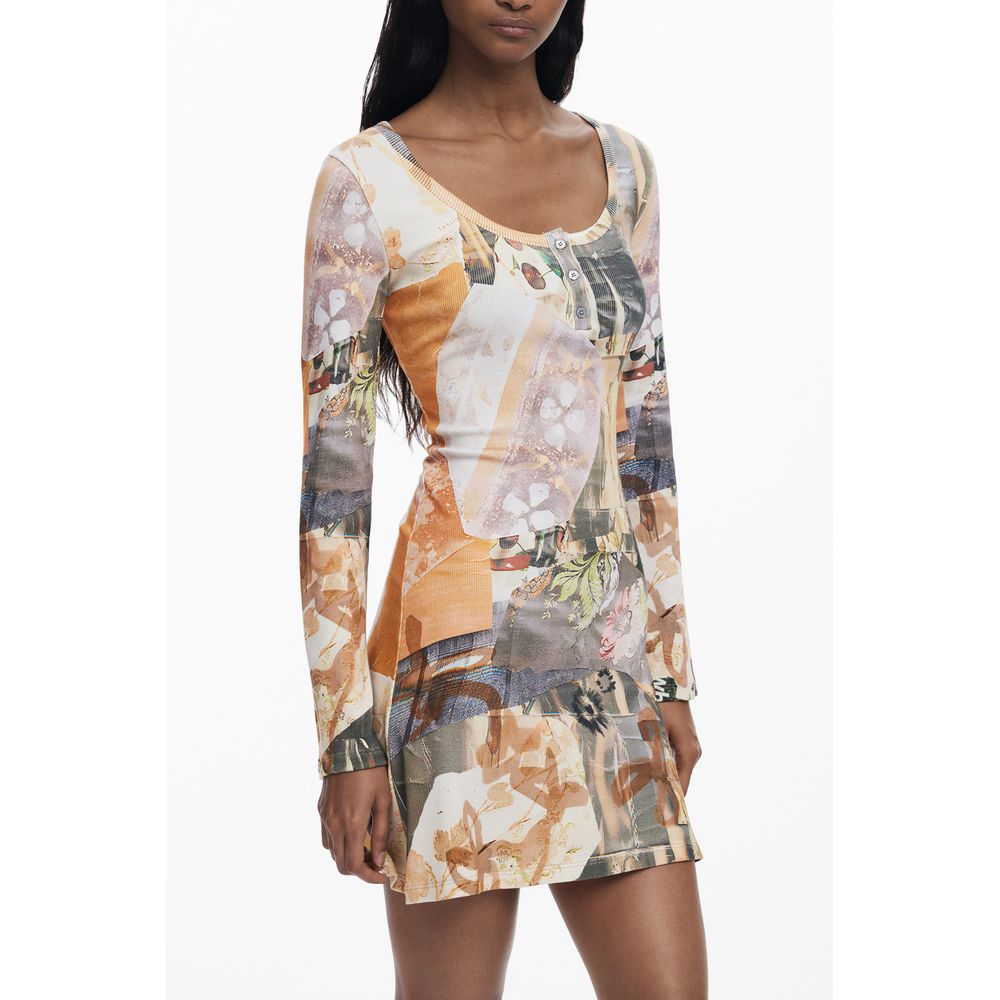 Desigual Beige Polyester Dress