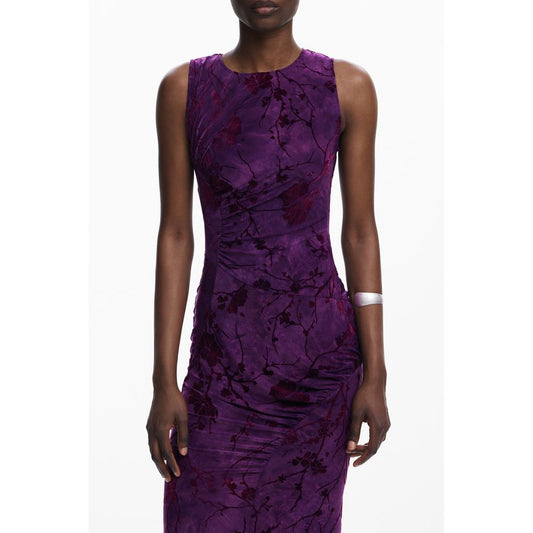 Desigual Purple Polyester Dress