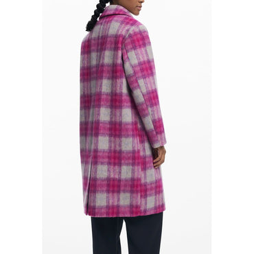 Desigual Pink Wool Jackets & Coat