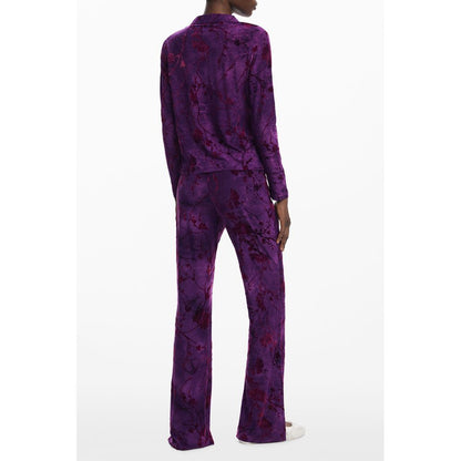 Desigual Purple Polyester Shirt