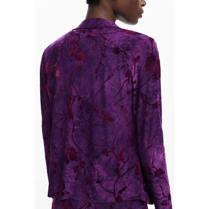 Desigual Purple Polyester Shirt