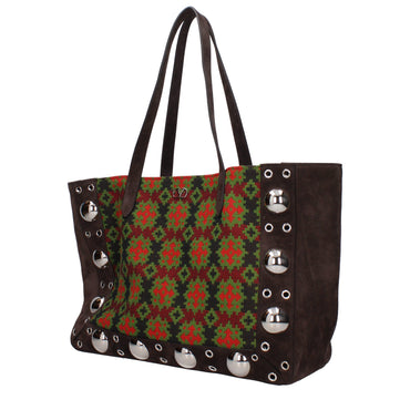 Valentino Garavani Brown Leather Shoulder Bag