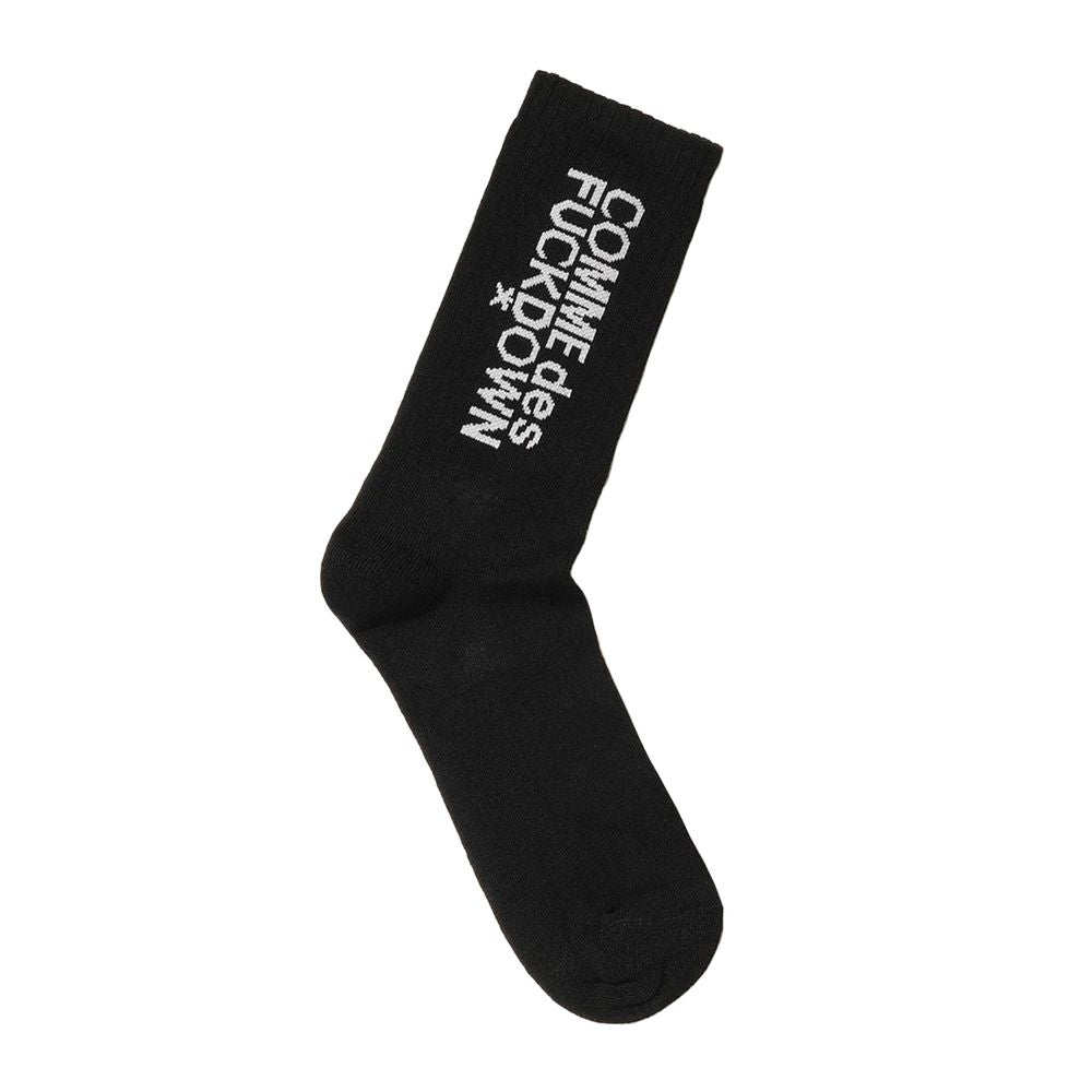 Comme Des Fuckdown Black Cotton Sock