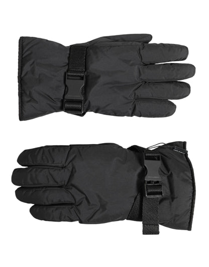 Dolce & Gabbana Black Windproof Ski Winter Warm Non Slip Gloves