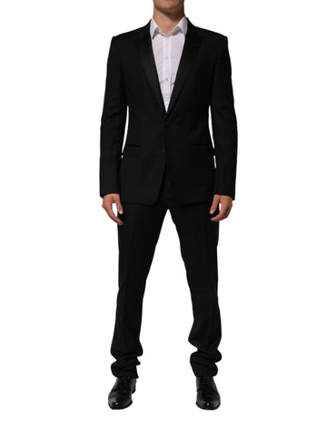 Dolce & Gabbana Black 2 Buttons Jacket Formal 2 Piece Suit