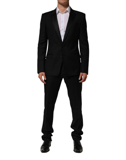 Dolce & Gabbana Black 2 Buttons Jacket Formal 2 Piece Suit