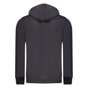 Rifle Blue Cotton Men's Hooded Sweatshirt