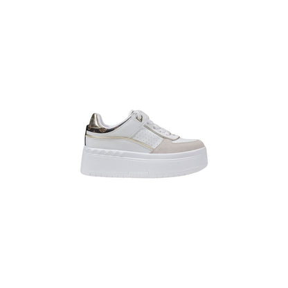 Guess White Polyethylene Platform Pumps