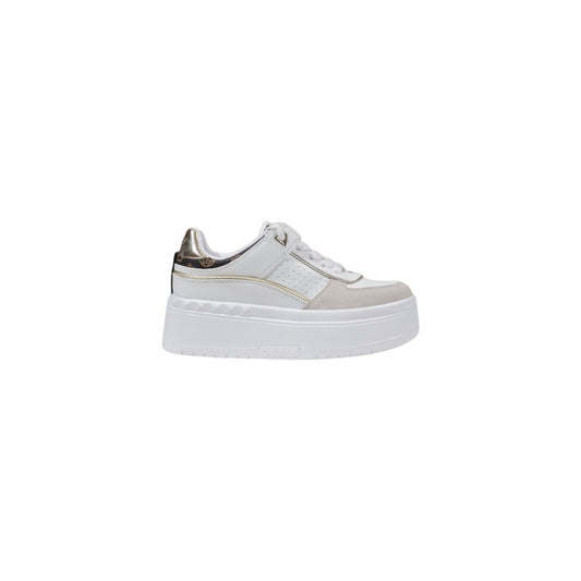 Guess White Polyethylene Platform Pumps