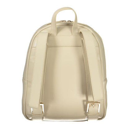 Mario Valentino Beige Polyurethane Women Backpack