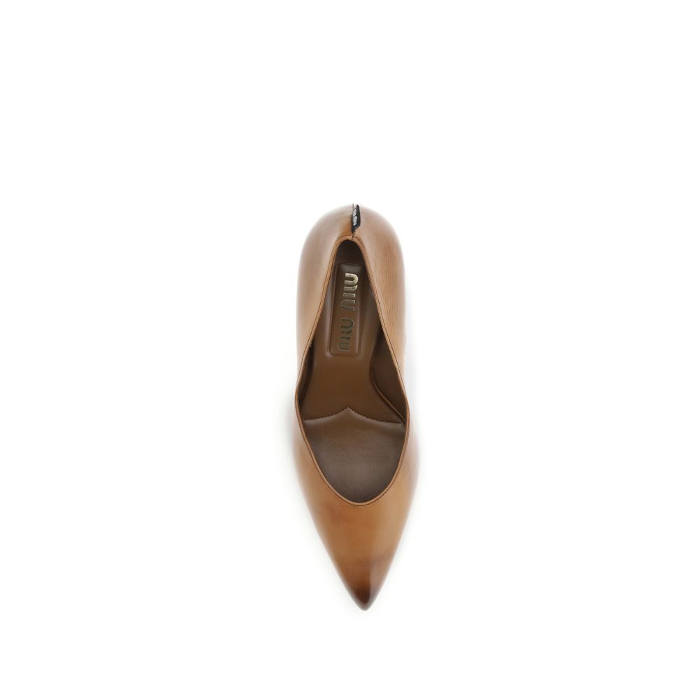 Miu Miu Beige Leather Pumps