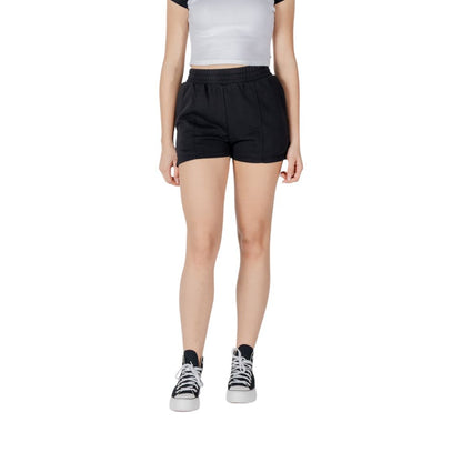 Converse Black Cotton Bermuda Shorts
