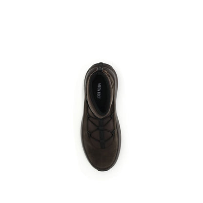 Moon Boot Brown Polyester Lace-Up Boots