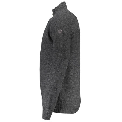 North Sails Grigio Wool Men Cardigan