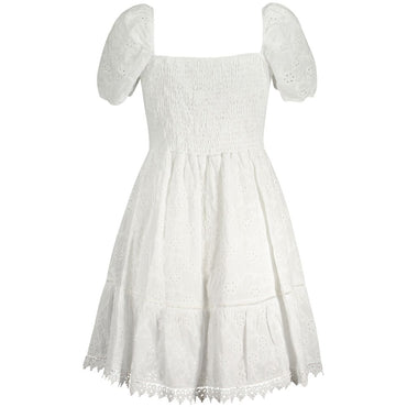Guess Jeans Bianco Cotton Women Dress
