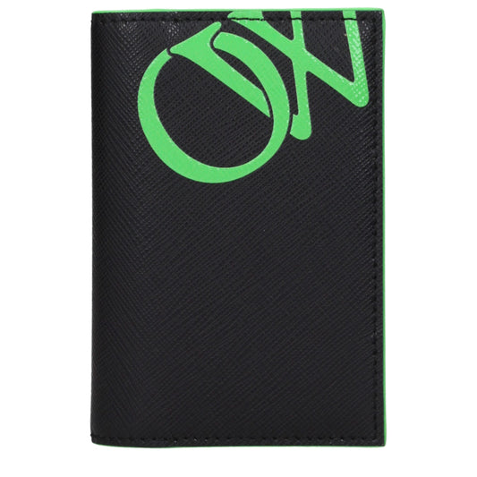 Off-White Black Leather Cardholder