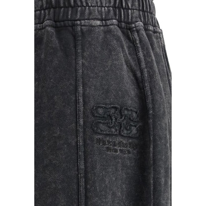 Ganni Black Cotton Casual Pants