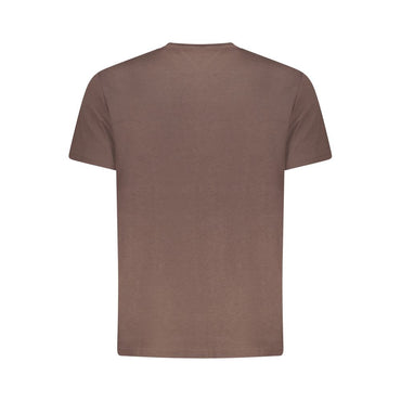 Tommy Hilfiger Brown Cotton Men's T-Shirt
