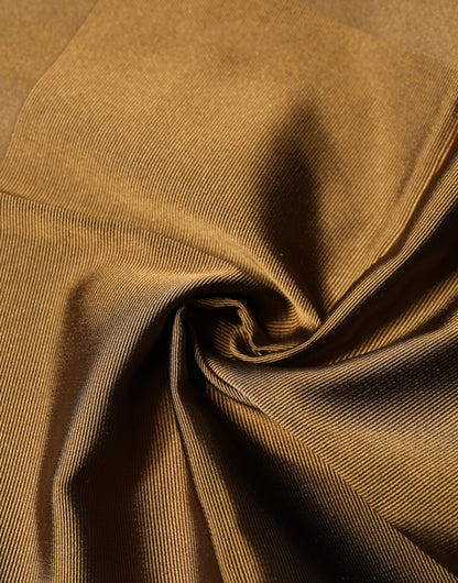 Dolce & Gabbana Brown Logo Silk Men Square Handkerchief Scarf