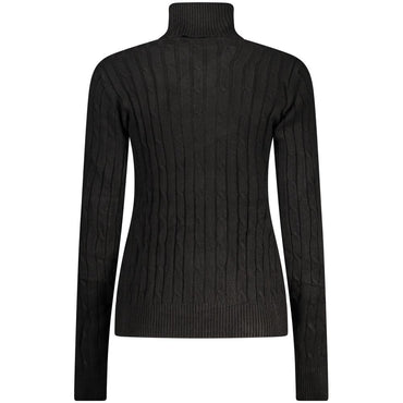 Norway 1963 Black Viscose Women's Turtleneck Sweater