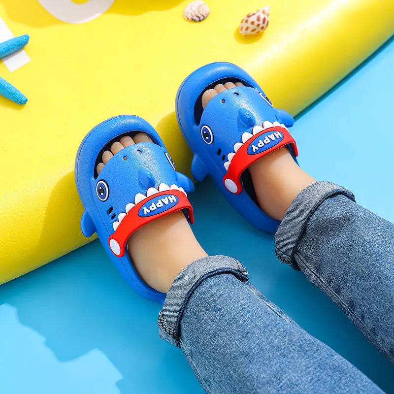 Happy Shark Rubber Non-slip Slippers for Children Multivariant-2