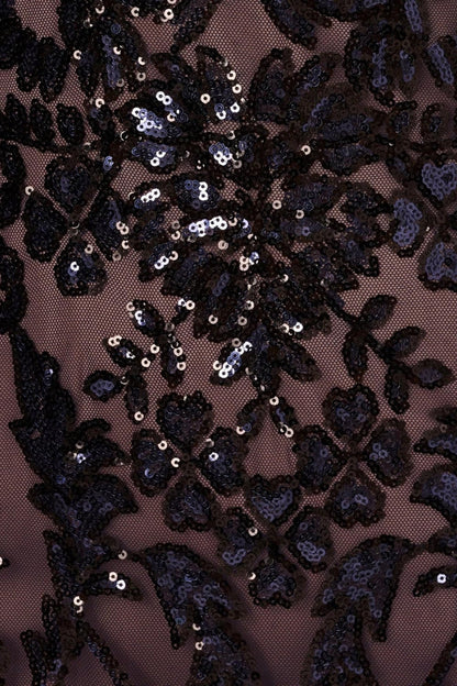 Adrianna Papell Beaded Bodice V-Neckline Dress - Wholesale