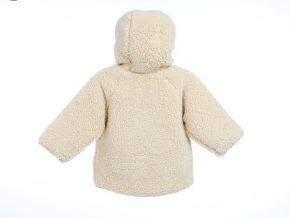 MyKids-USA Unisex Plush Hoodie Coat Outfit Wearing-3