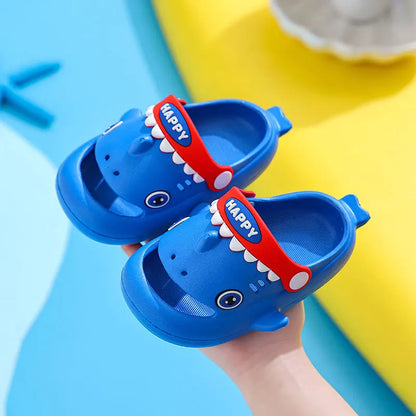 Happy Shark Rubber Non-slip Slippers for Children Multivariant-9