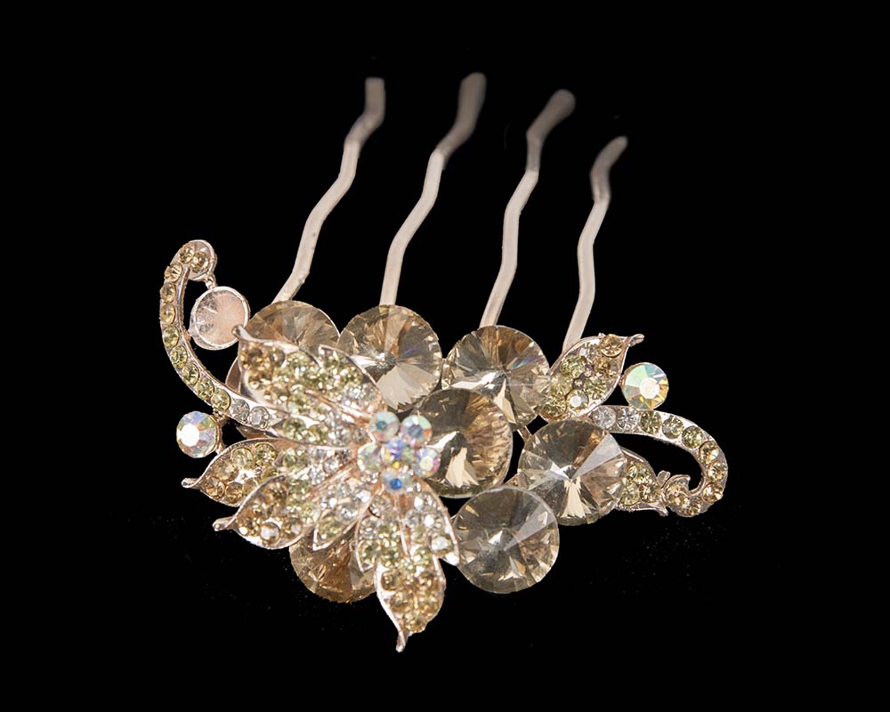Bridal antique gold hair comb headpiece buy online in Australia BR06-3