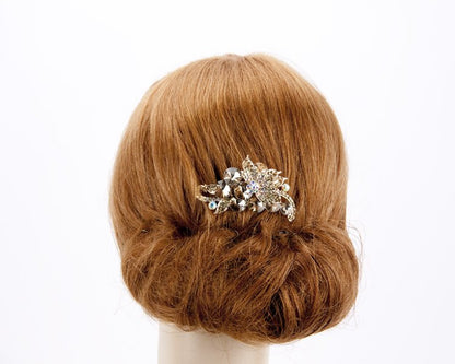 Bridal antique gold hair comb headpiece buy online in Australia BR06-2
