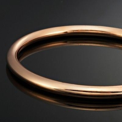 18ct Heavy Rose Gold Plated Children's Golf Bangle - USA Made-1