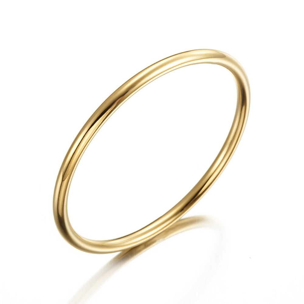 18ct Heavy Yellow Gold Plated Children's Golf Bangle - USA Made-1