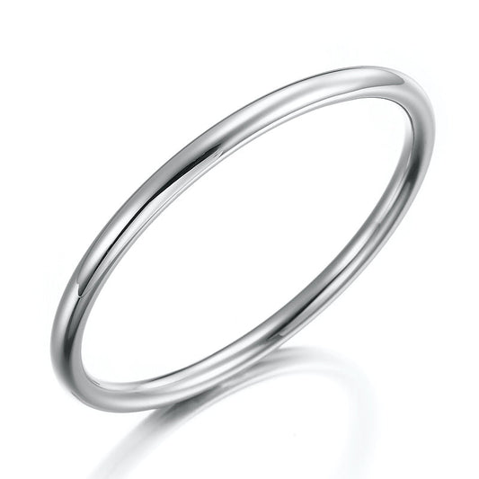 Heavy 925 Sterling Silver Plated Classic Solid Golf Bangle-0