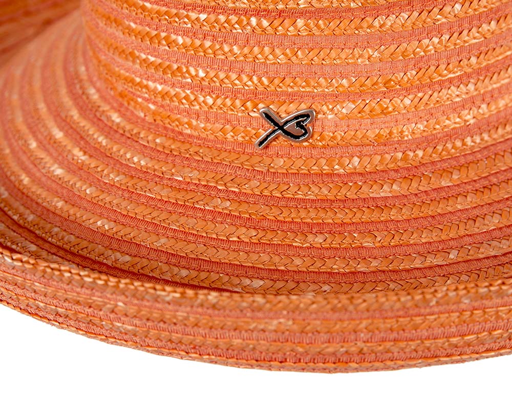 Orange Betmar casual summer beach hat