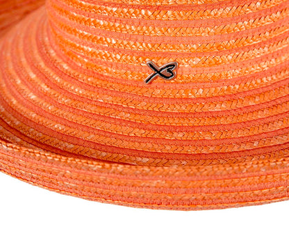 Orange Betmar casual summer beach hat