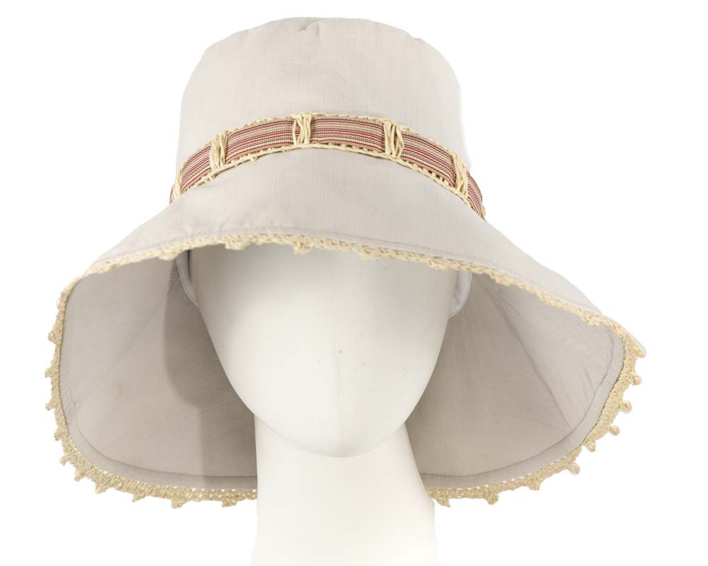 Grey ladies summer beach hat-0