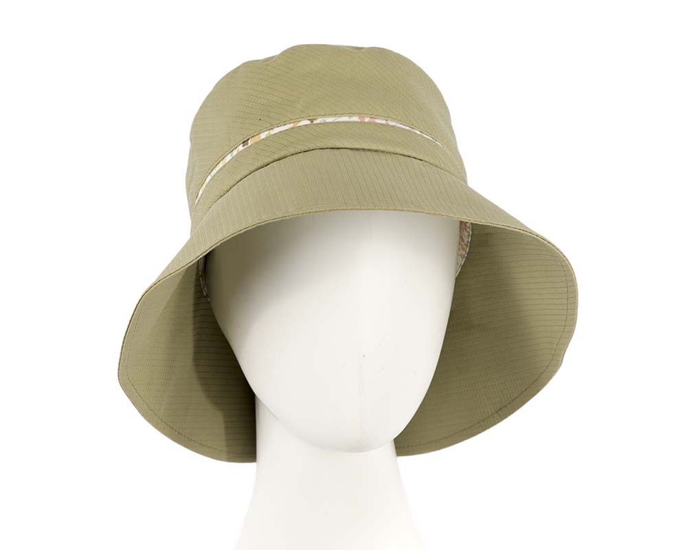 Green ladies bucket summer beach hat-0