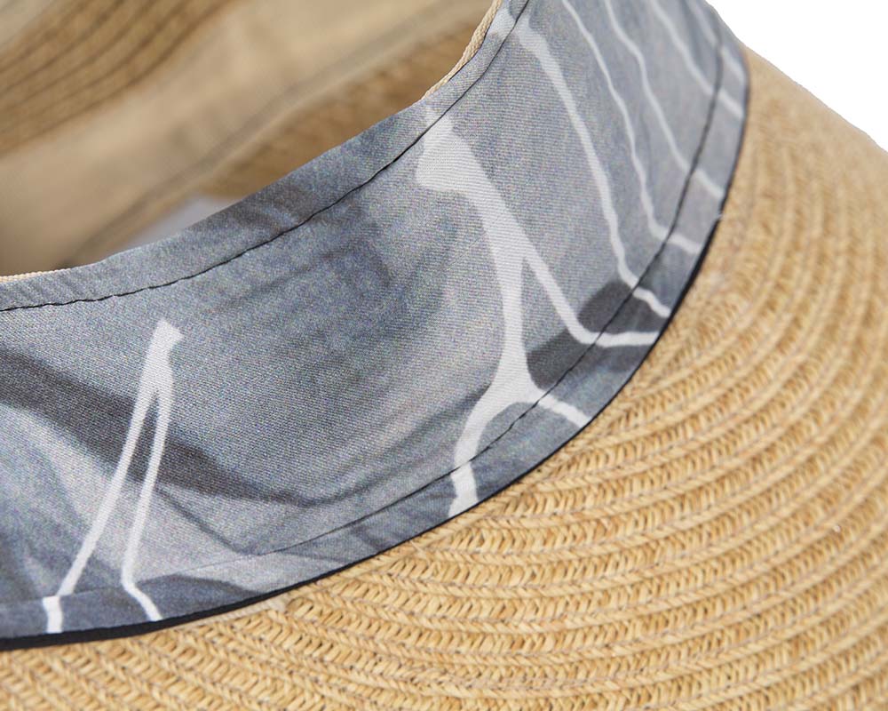 Straw visor sun hat