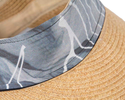 Straw visor sun hat