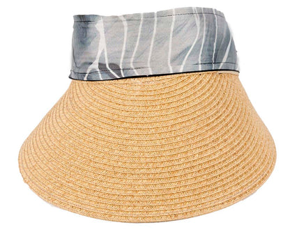 Straw visor sun hat