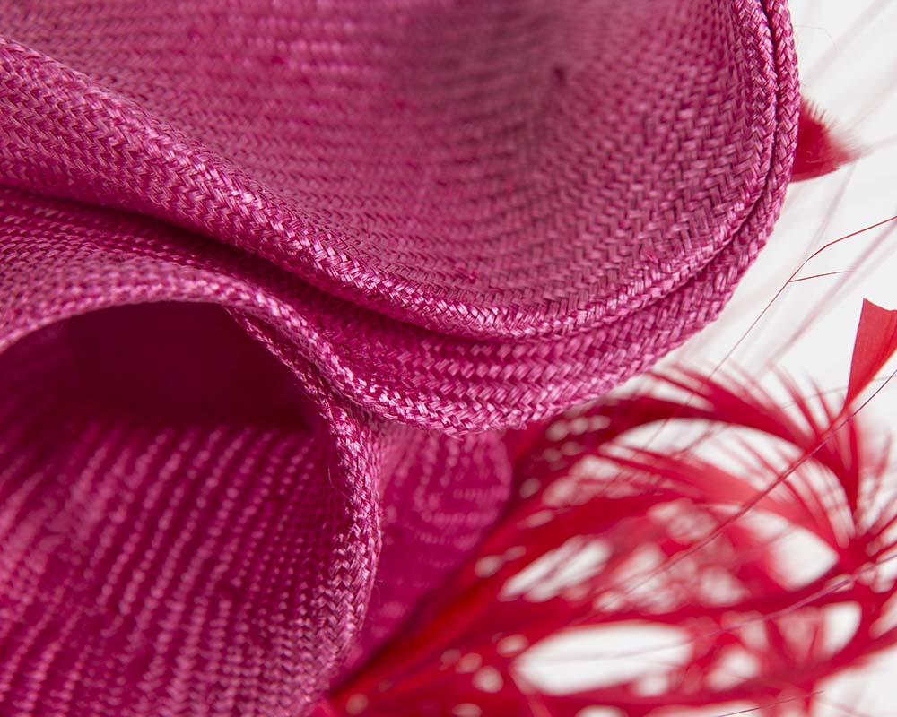Exclusive fuchsia sculptured racing fascinator-2