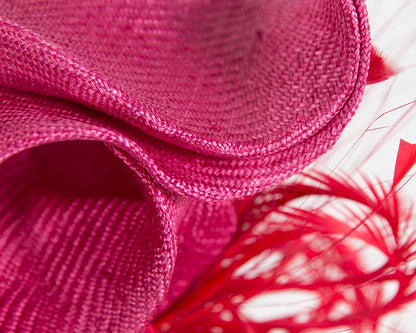 Exclusive fuchsia sculptured racing fascinator-2