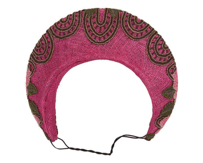 Exclusive fuchsia headband by Cupids Millinery
