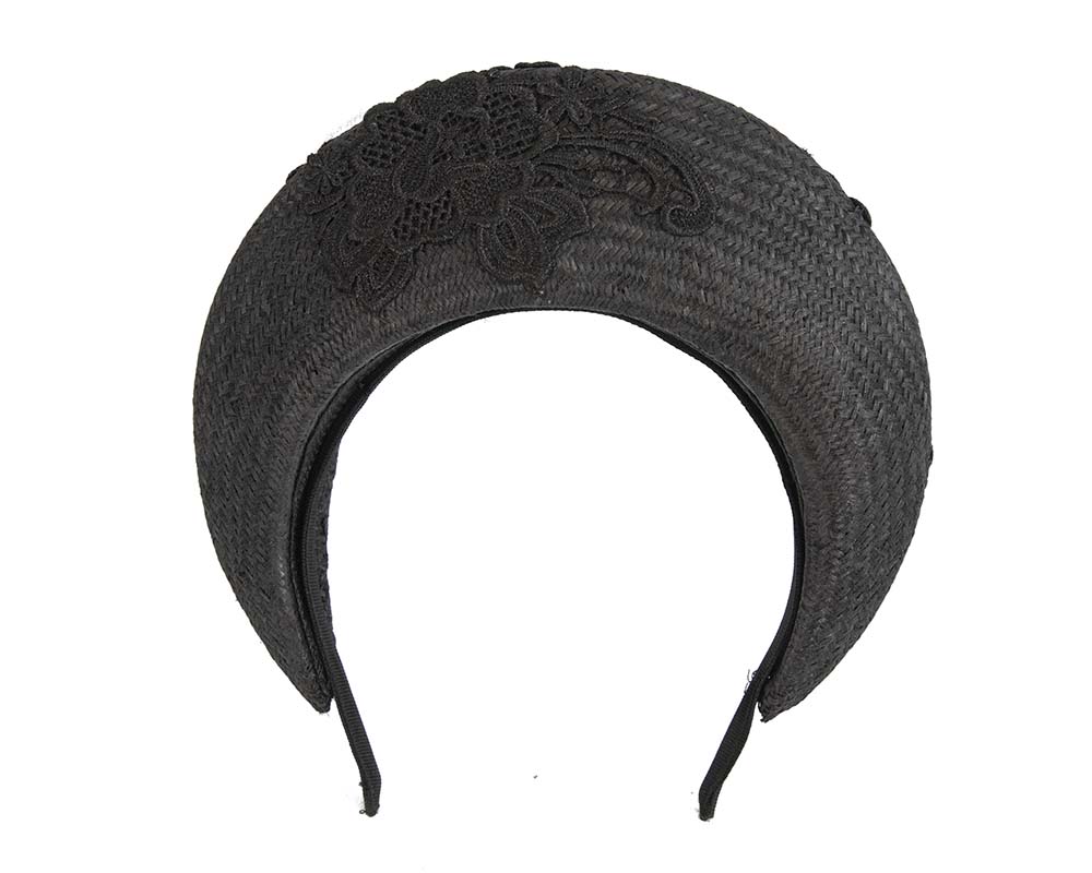 Exclusive black headband by Cupids Millinery