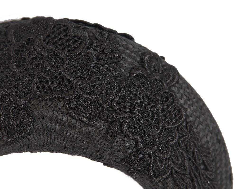 Exclusive black headband by Cupids Millinery
