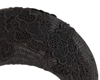 Exclusive black headband by Cupids Millinery
